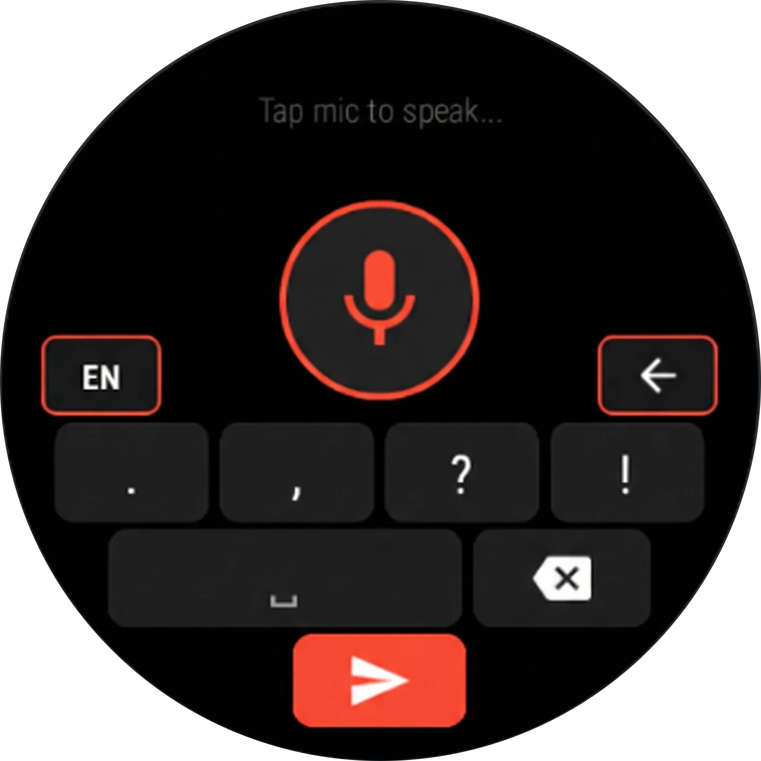 GroqBoard speech-to-text voice typing on Wear OS smartwatch
